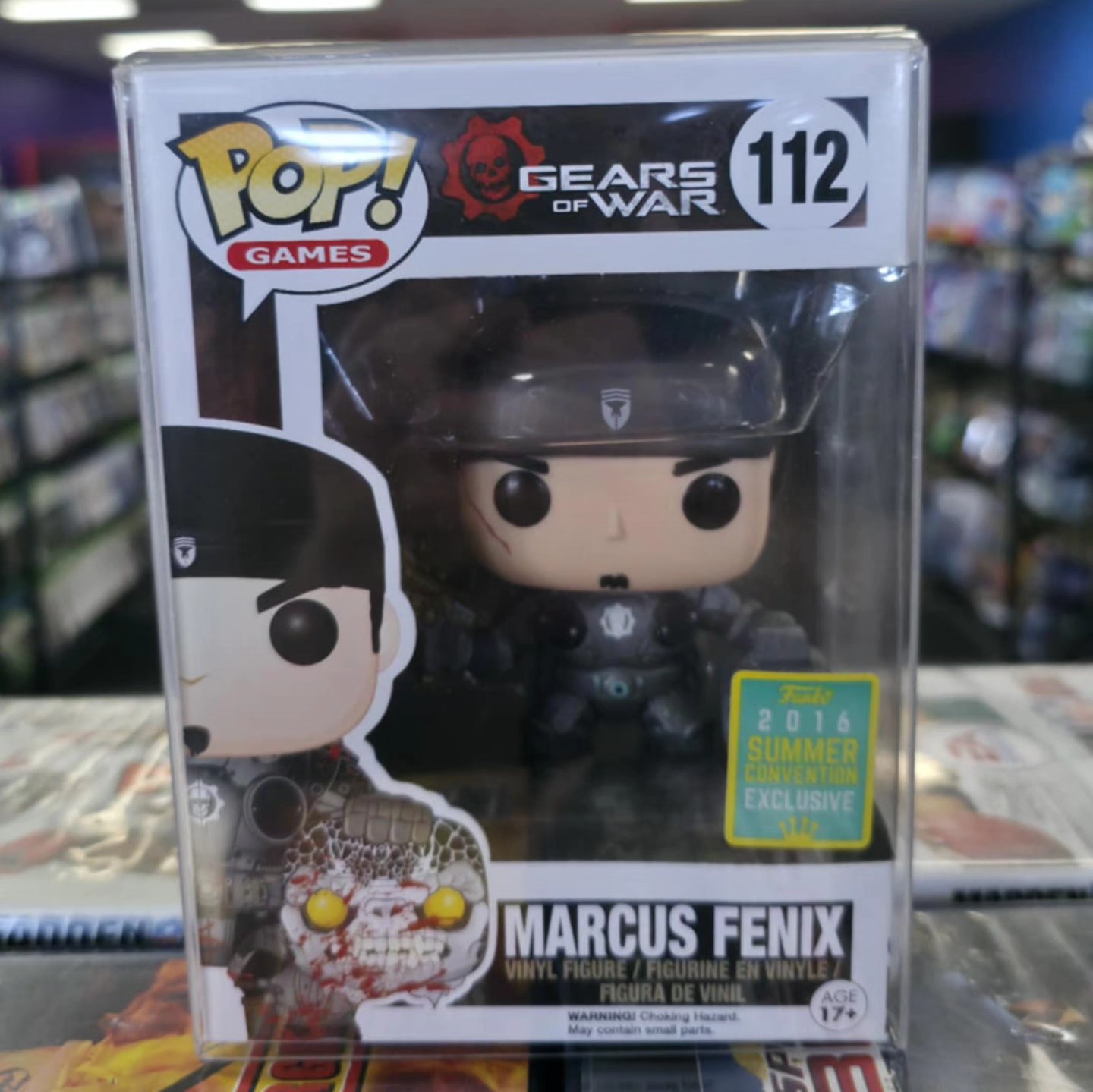 Marcus Fenix Gears of War 112 2016 Summer Convention exclusive Funko POP figure